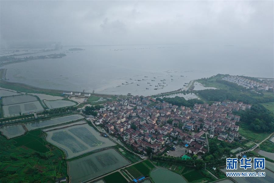 （防汛抗洪）（2）江苏南京：石臼湖水位持续上涨