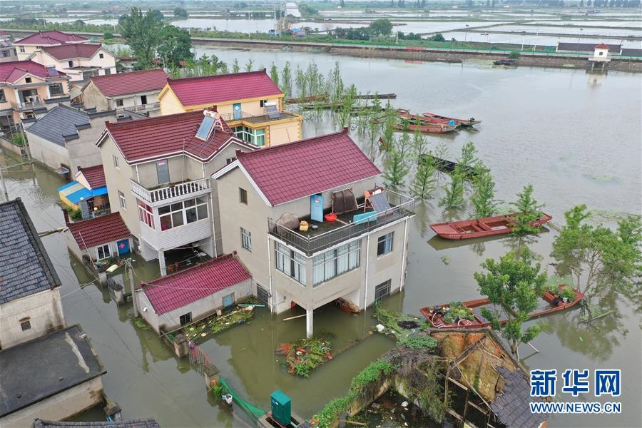 （防汛抗洪）（3）江苏南京：石臼湖水位持续上涨