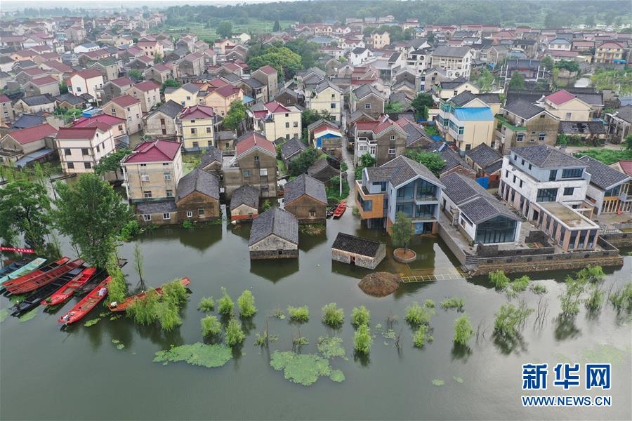 （防汛抗洪）（4）江苏南京：石臼湖水位持续上涨