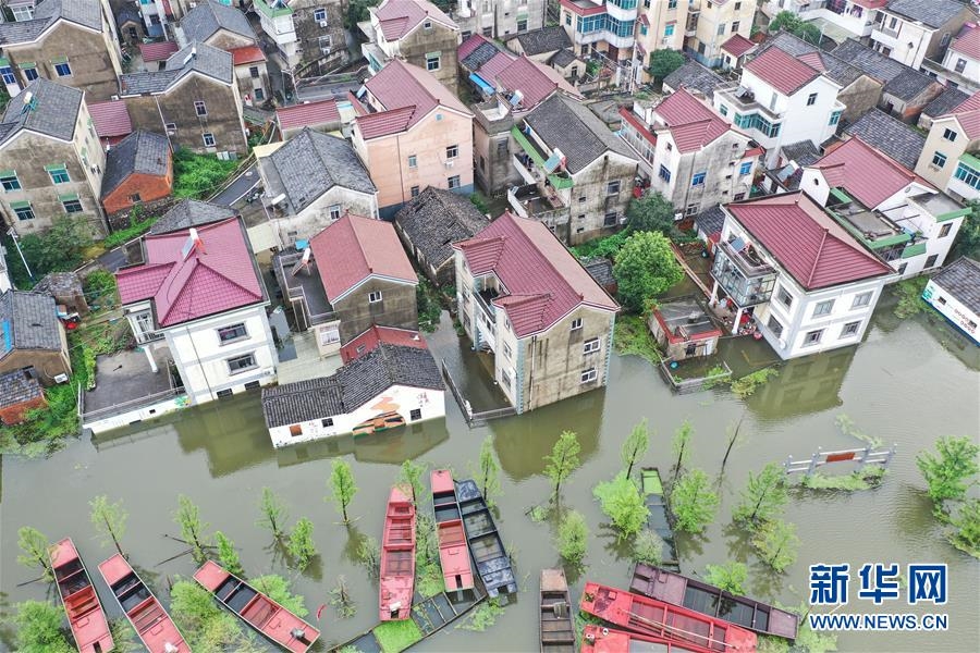 （防汛抗洪）（6）江苏南京：石臼湖水位持续上涨