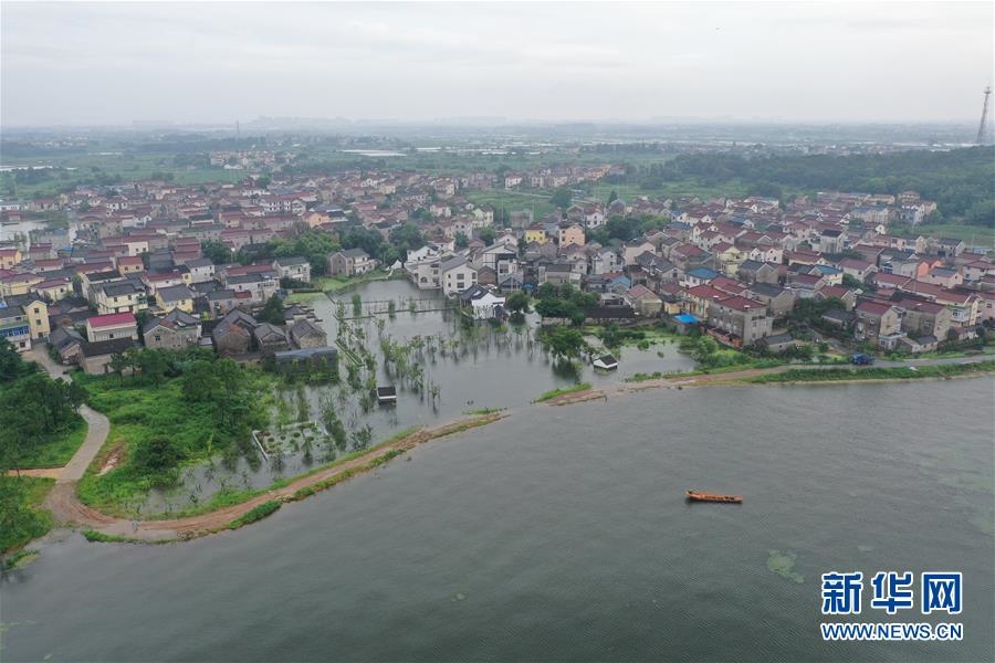 （防汛抗洪）（7）江苏南京：石臼湖水位持续上涨