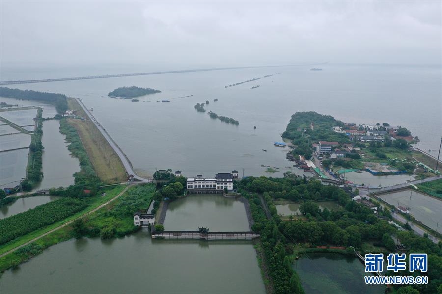（防汛抗洪）（10）江苏南京：石臼湖水位持续上涨
